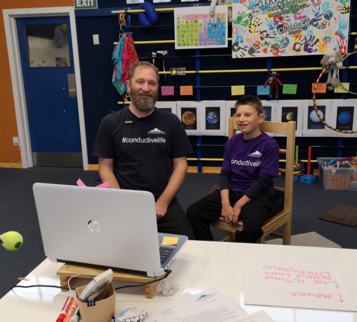 Conductive Education Taranaki – inspired a chance meeting with Craig and Zak